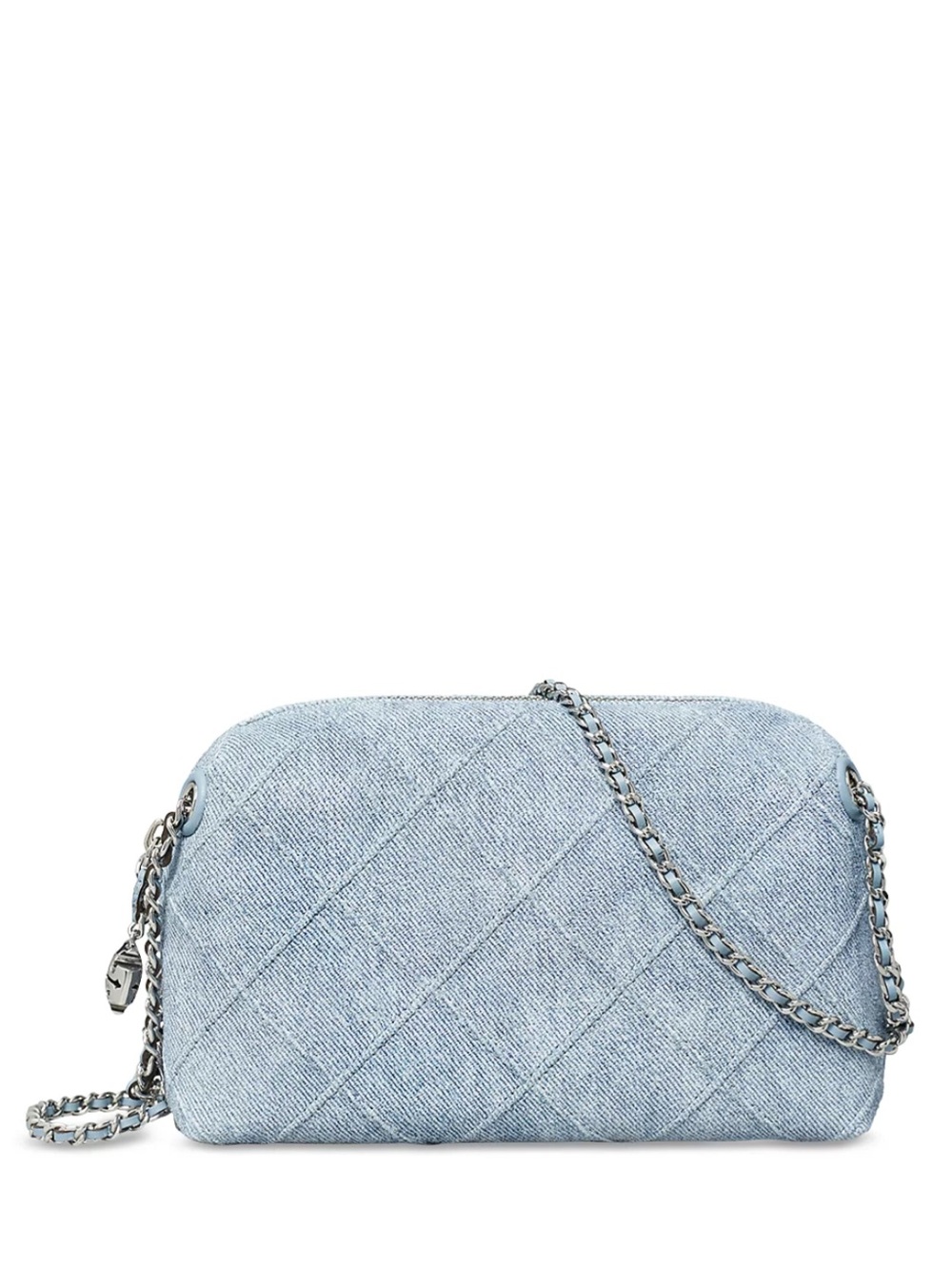 Tory Burch Fleming Quilted Suede Leather Crossbody NWOT